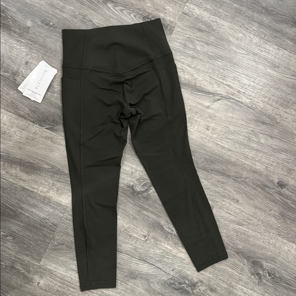 NWT Athleta Salutation Stash Pocket II 7/8 "Peat Green" Tight / Legging - Picture 6 of 12